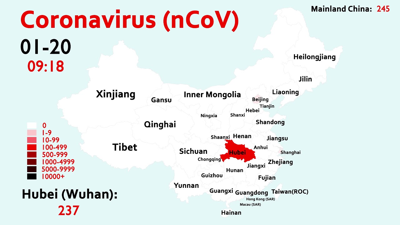 Timeline of the Coronavirus by Map