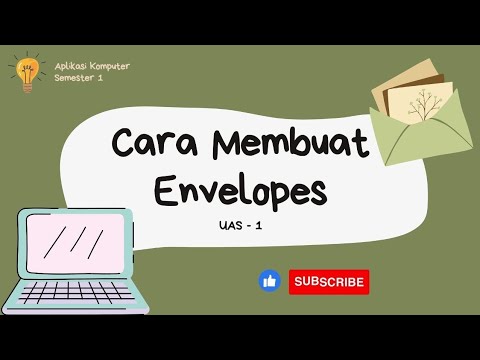 Membuat Amplop Profesional di Microsoft Word Membuat Amplop Profesional di Microsoft Word