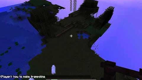 Minecraft 1.8.9-How To Make Trampoline
