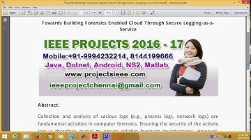 Towards Building Forensics Enabled Cloud Through Secure Logging as a Service