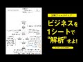 【4/30版】１シート解析！世の中のビジネスを１シートで解析せよ！《１シート・マーケティング講座公開フィードバック》