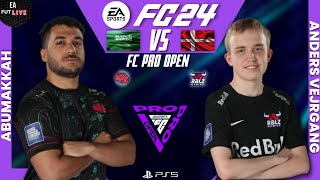 ABUMAKKAH VS ANDERS VEJRGANG | FC Pro Open 24 Match Week 3 - Group C - Match 3 (commentary English)