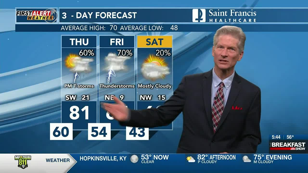 First Alert: Tracking storms tomorrow and Friday - YouTube