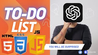 Create a To-Do List App from Scratch using ChatGPT | HTML, CSS, & JS Tutorial