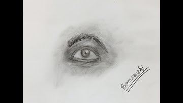 Eye Drawing with Charcoal Pencil | Step-by-Step for Beginners # Shailly Singh