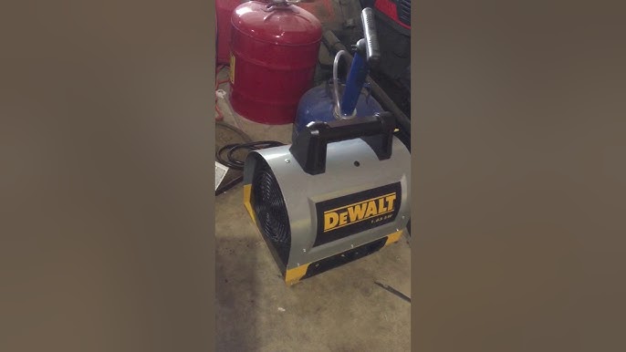 DeWALT® Portable Forced Air Electric Heater W/ Adjustable Thermostat, 120V,  1 Phase, 1650 Watt