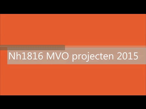 MVO Projecten 2015 | Nh1816 Verzekeringen