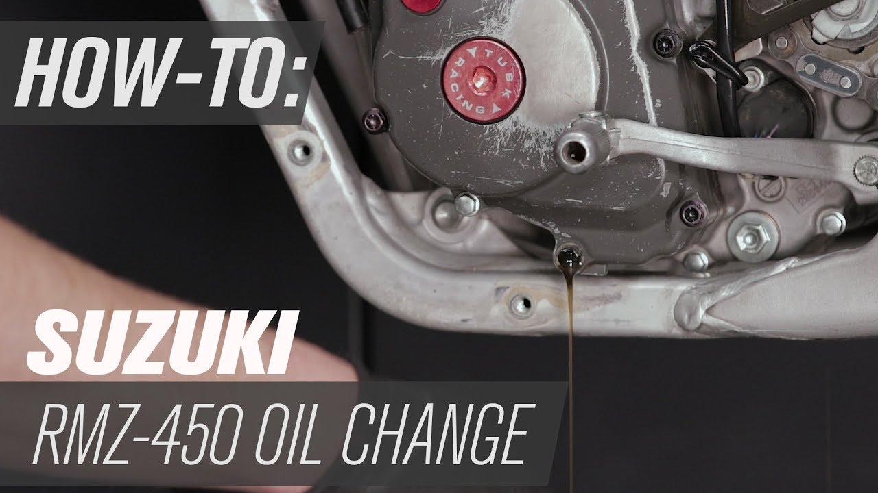 How To Change The Oil on a Suzuki RM-Z450 - YouTube dirt bike engine diagram 