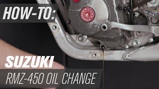 How To Change The Oil on a Suzuki RM-Z450