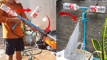 Amazing to fix PVC pipe faucet low water pressure #diy #freeenergypump