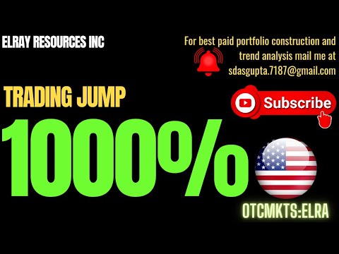 ELRAY RESOURCES INC TRADING JUMP | ELRA STOCK NEWS