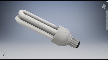 Học inventor cơ bản: Vẽ bóng đèn compact bằng inventor
