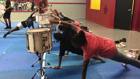 Drum Line Rocking Out (exercises included) shot with iphone7