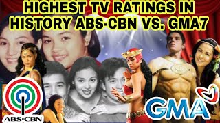 ABS-CBN O GMA NETWORK: SINO ANGAT SA TOP-RATING TELESERYE IN HISTORY? KAALAMAN DITO KAPAMILYA ️