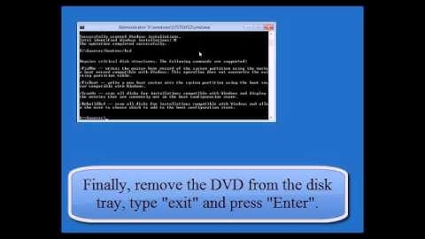 How to Fix MBR for Windows 8 When Operating System Cannot Boot