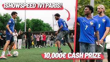 IShowSpeed in Paris 1v1 for €10,000!! It got HEATED!! 🇫🇷🔥 ft Amine 👀