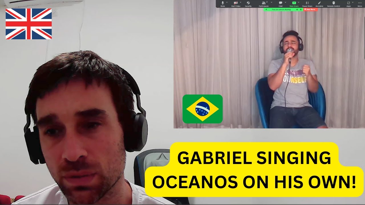 British Men React to Gabriel Henrique - Oceanos (Oceans Hillsong)