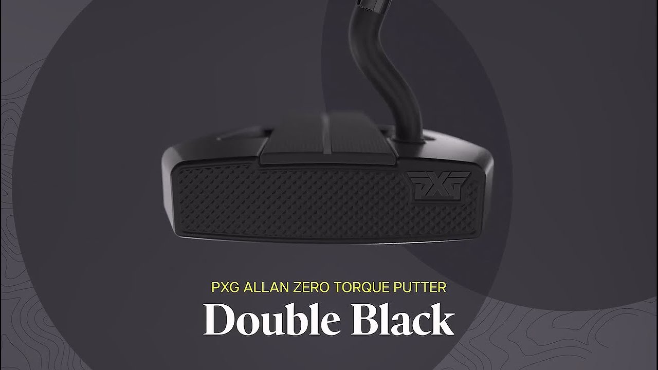 NEW ALLAN DOUBLE BLACK Zero Torque Putter - YouTube