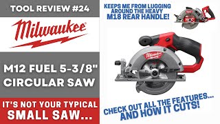 منشار دائري للوقود Milwaukee M12 - الميزات وكيف يتم القطع! - أفضل منشار 