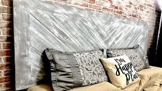 Chevron Headboard DIY (How To)