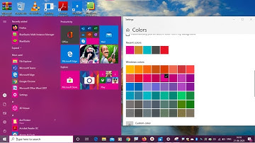 How to change color in Windows 10 ( Start button, Taskbar, Title Bar, Action centre) in windows 10 .