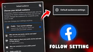 Facebook Default Audience Setting || Public • Your Current Setting #facebook