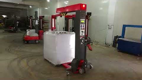 XT 4512  Forklift Pallet Wrapping Machine Rotating Arm Stretch Film Pallet Packaging Machine
