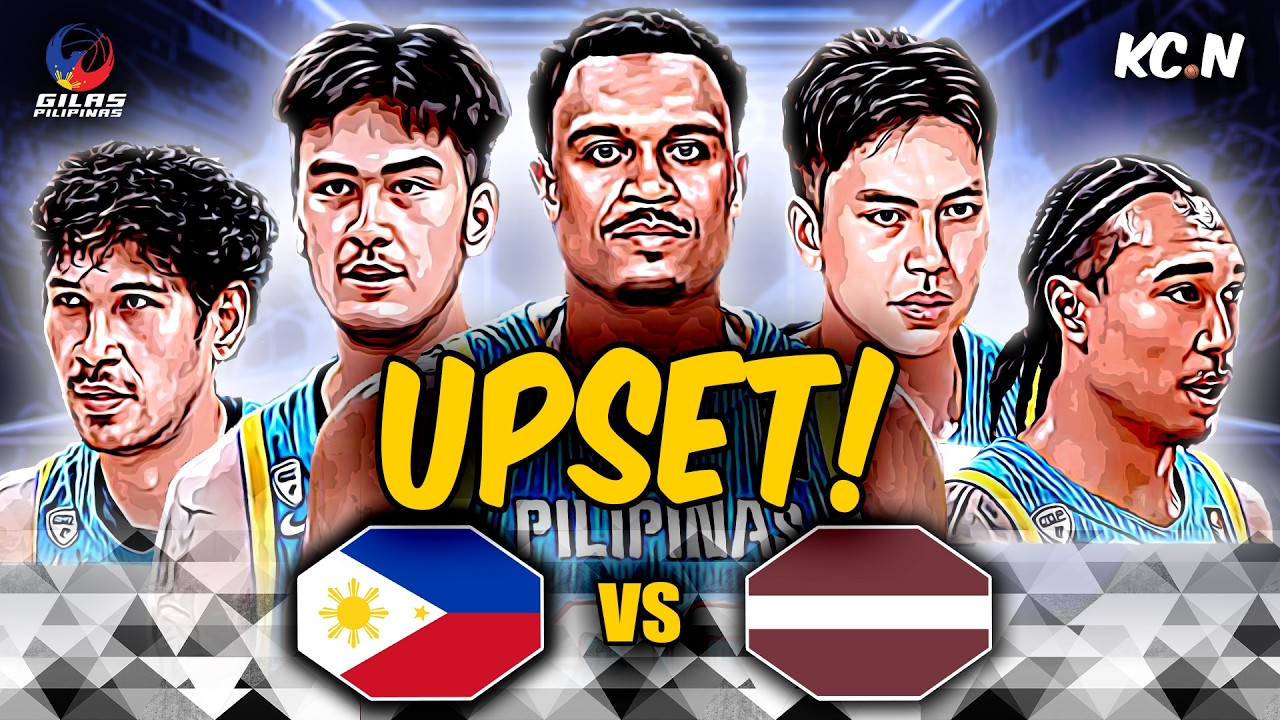 Tim Cone Gilas Era: BIG UPSET! | Gilas vs Latvia Highlights | FIBA OQT