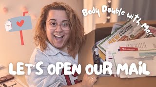 Tackling Months of Unopened Mail (oops) | Body Double with me - WE CAN DO IT :)