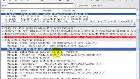 Wireshark TCP-IP Network Analysis WSU02 13 smtp
