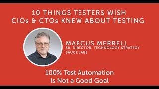 Episode 8: 100% Test Automation Is Not a Good Goal News