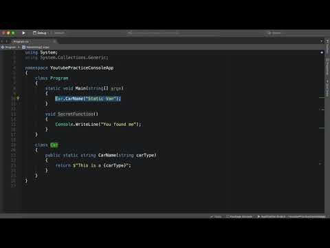 C# Tutorial: Static