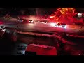 Drone footage of 2 vehicle accident, east fox farm road