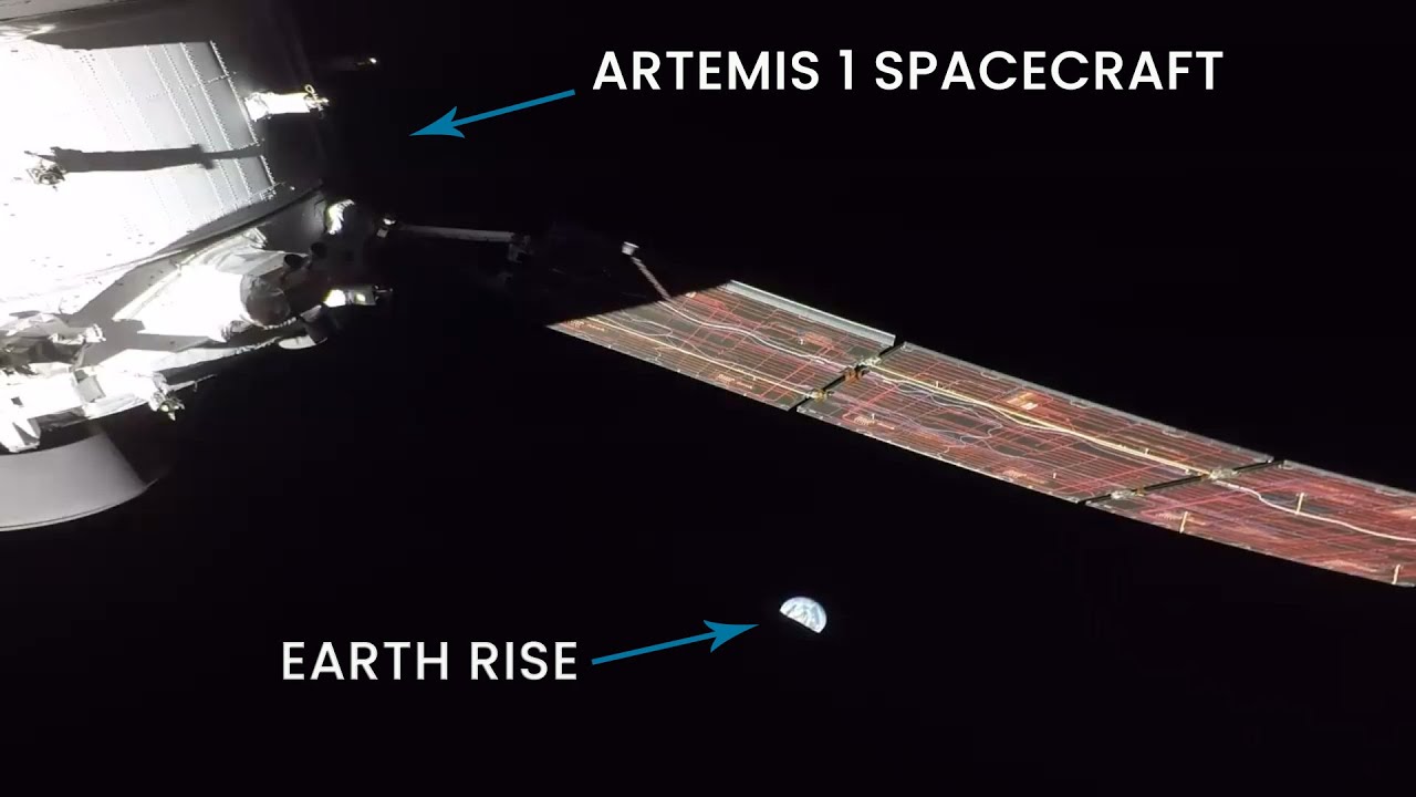 Earth Rise as Seen from NASA's Artemis 1 Orion Spacecraft ...
