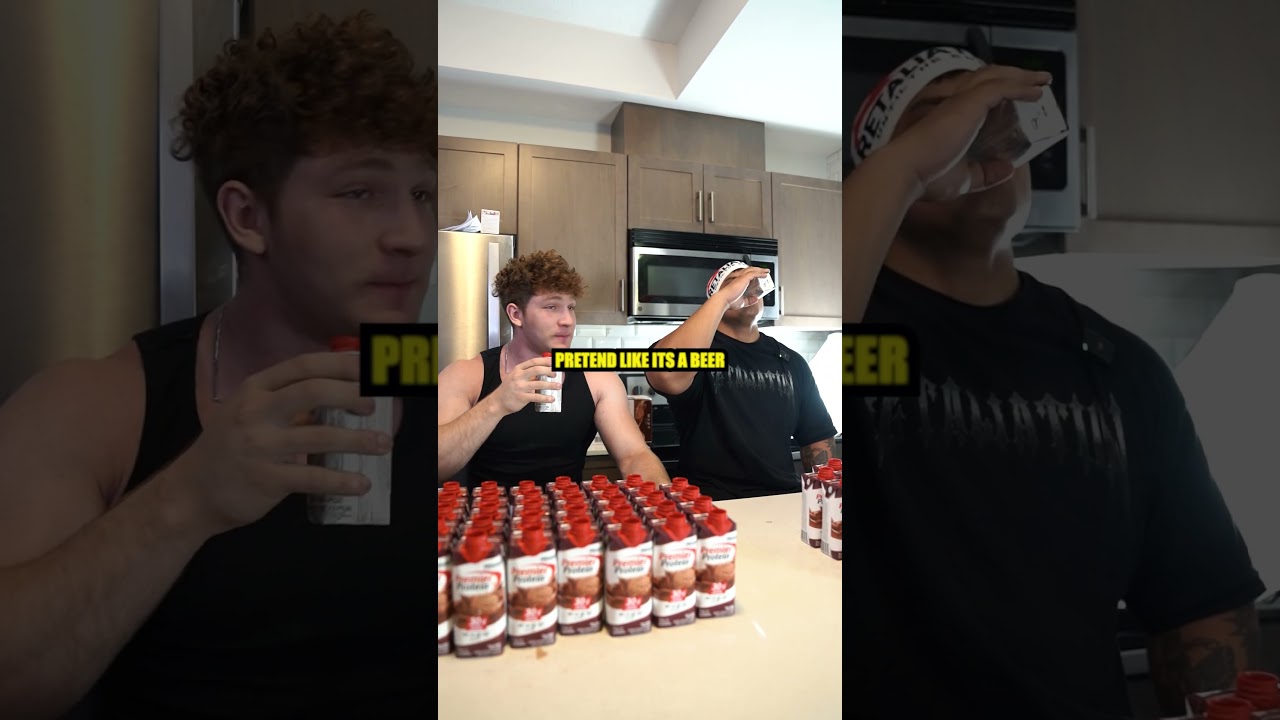 HE DRANK 100 PROTEIN SHAKES...