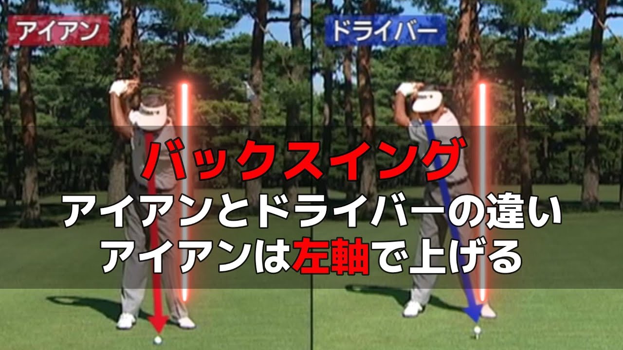 海老原清治プロ　賞金王のアイアンショット２　バックスイング