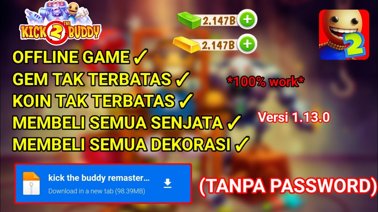 Update Download Kick The Buddy 2 Remastered Mod Apk Terbaru