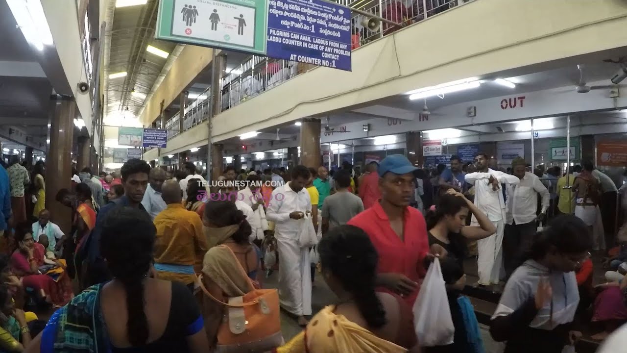 Tirumala Tirupati Balaji Temple Laddu Counter Present Situation YouTube