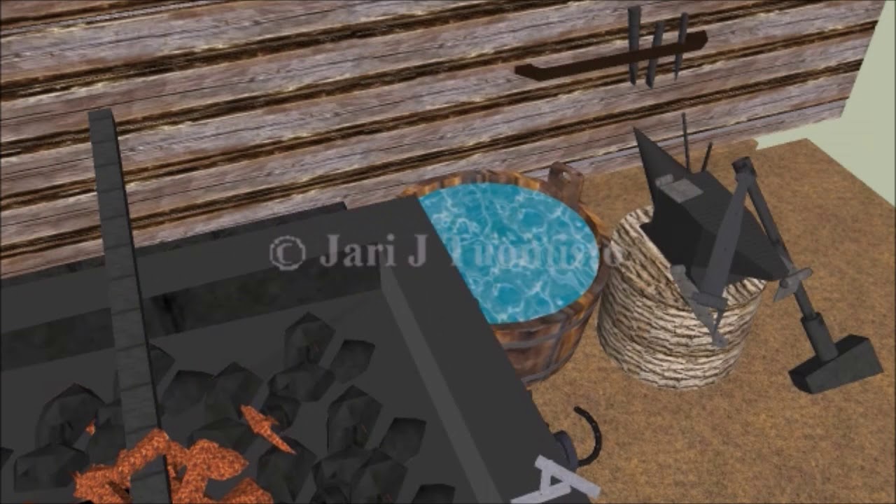 Sepänpajan esittely - Virtuaalinen entisöinti