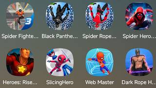 Spider Fighter 3, Black Panther, Spider Rope Rescue Town, Spider Hero, Slicing Hero, Web Master, ... screenshot 5