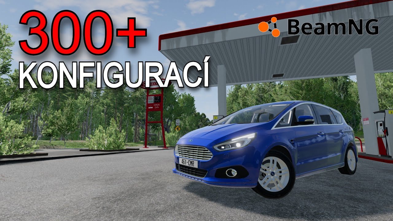 Tenhle MÓD má PŘES 300 KONFIGURACÍ v BeamNG | Ford S-MAX |