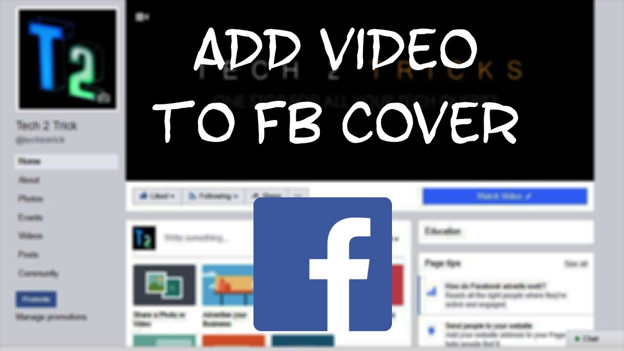 Adding Video to Facebook cover page...