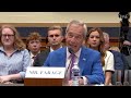 Nigel Farage Called a "Putin-Loving Free Speech Impostor," "Trump Sycophant" in U.S. Congress