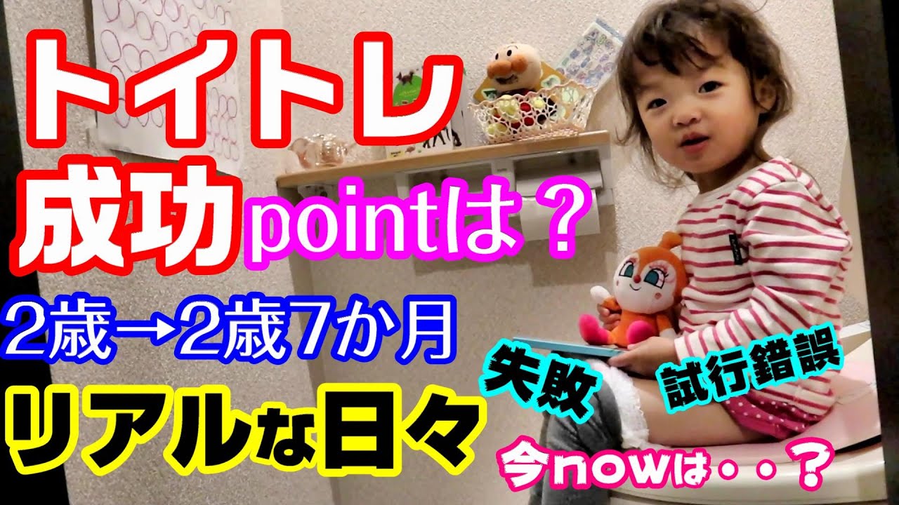 【トイトレ】成功!?までのリアル【2歳～2歳7カ月】【ポイント】でも今は、、【いやいや期】