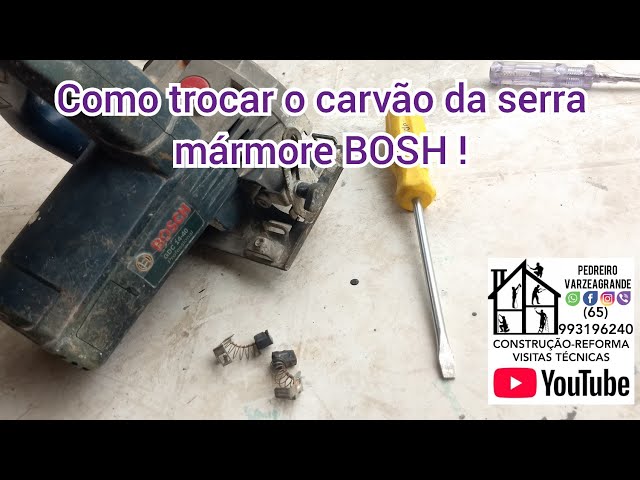 como desmontar Serra mármore Bosch 1551. GDC-34 D 