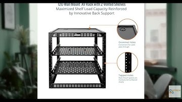 Review - Tecmojo 12U Open Frame Network Rack for IT & AV Gear, AV Rack Floor Standing or