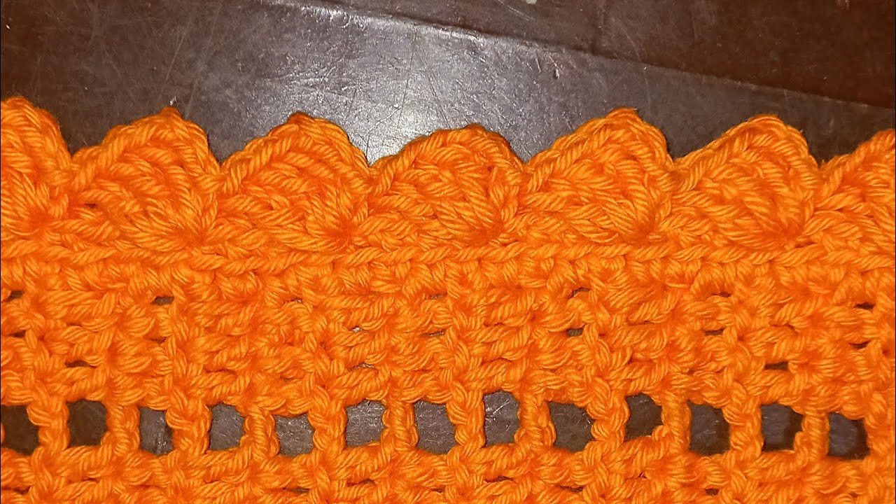 BICO DE ACABAMENTO PARA TAPETE CROCHÊ RETANGULAR!