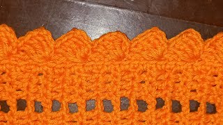 Bico De Acabamento Para Tapete Crochê Retangular