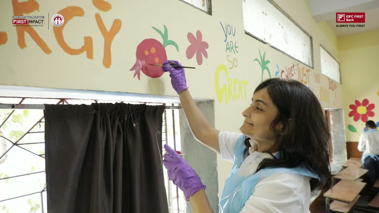 School Transformation with 158 Lend-A-Shoulder Employee Volunteers | FIRST IMPACT