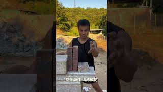 Rural Kung Fu Boy Breaks Bricks With One Punch#Shorts